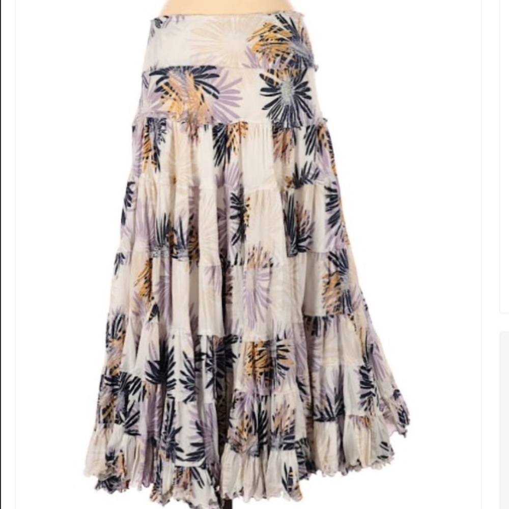 ANTHROPOLOGIE Odille Floral Maxi Skirt